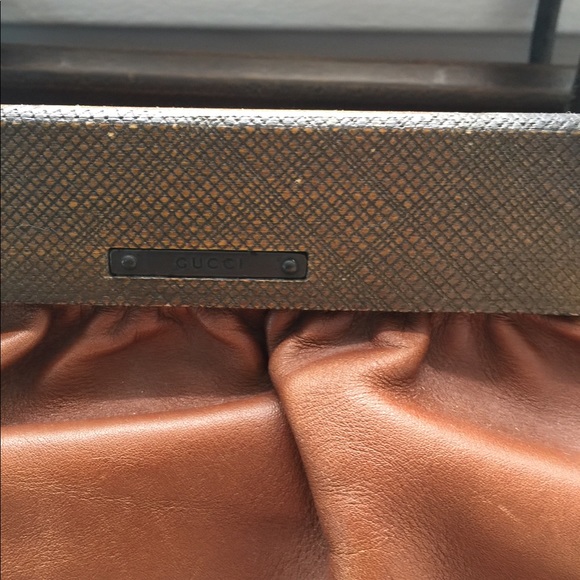 Gucci brown leather bag - Picture 1 of 8